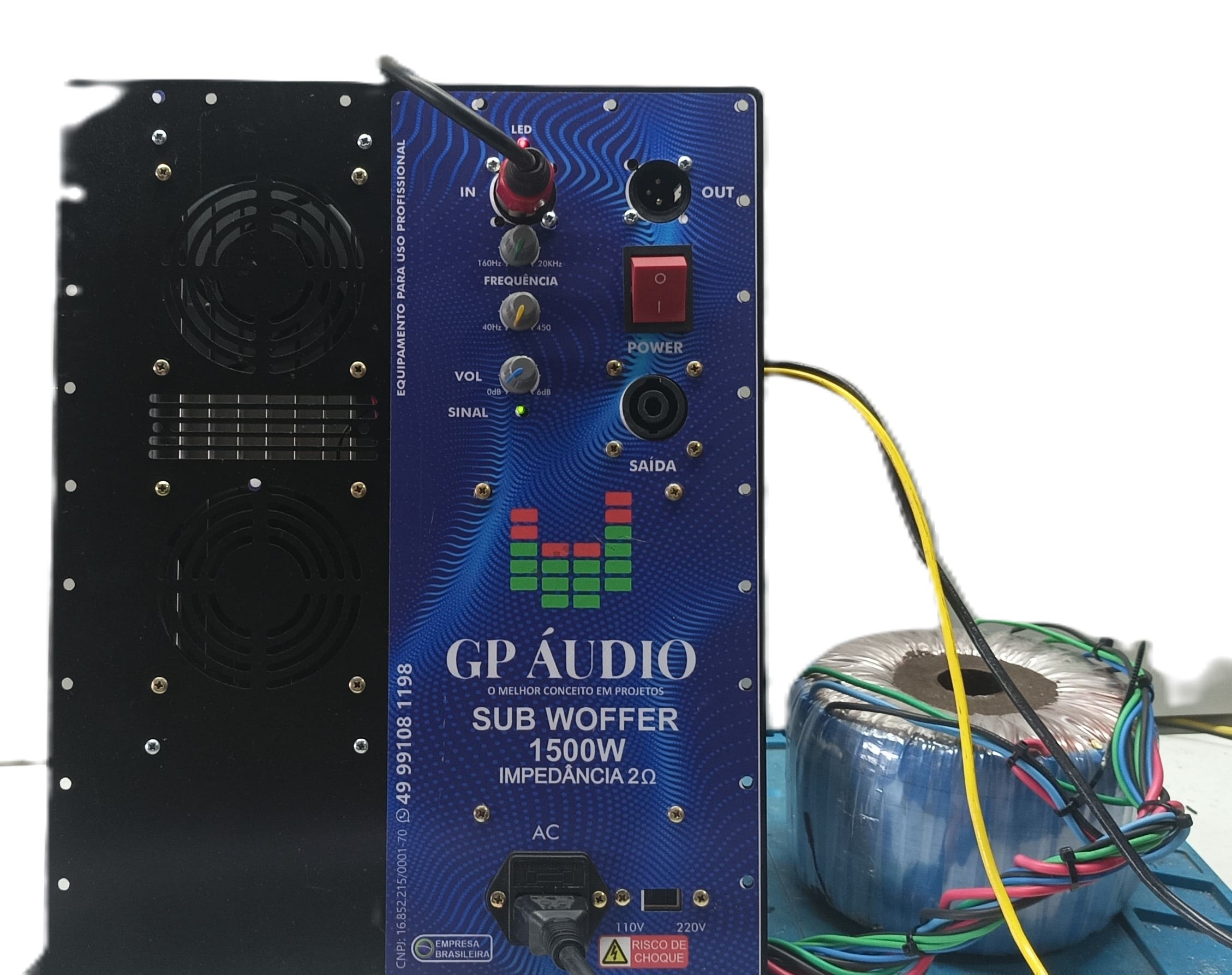 PAINEL DE 1700W RMS SUB WOFFER