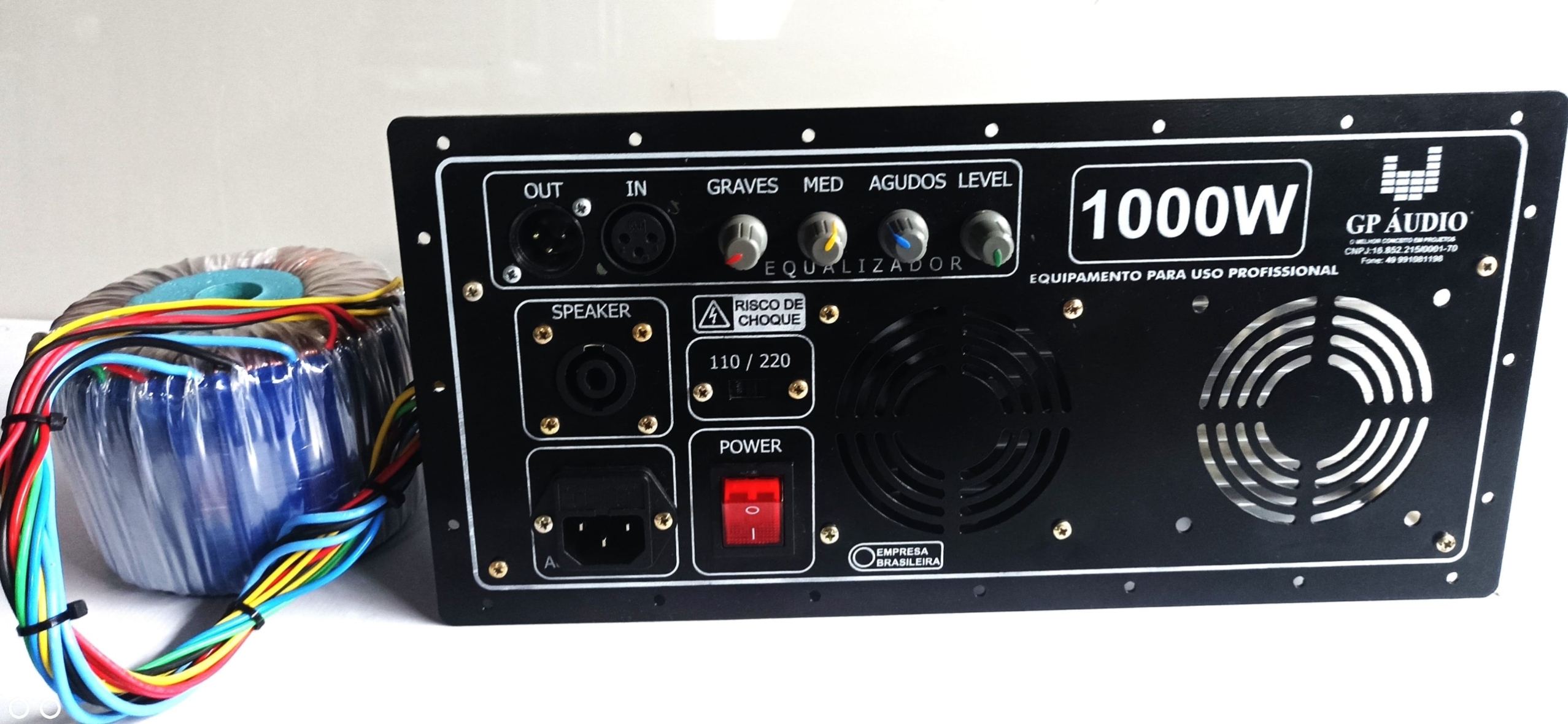 painel de 1000w rms subwoofer